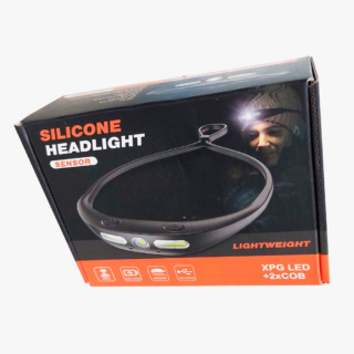 Linterna de cabeza en silicona