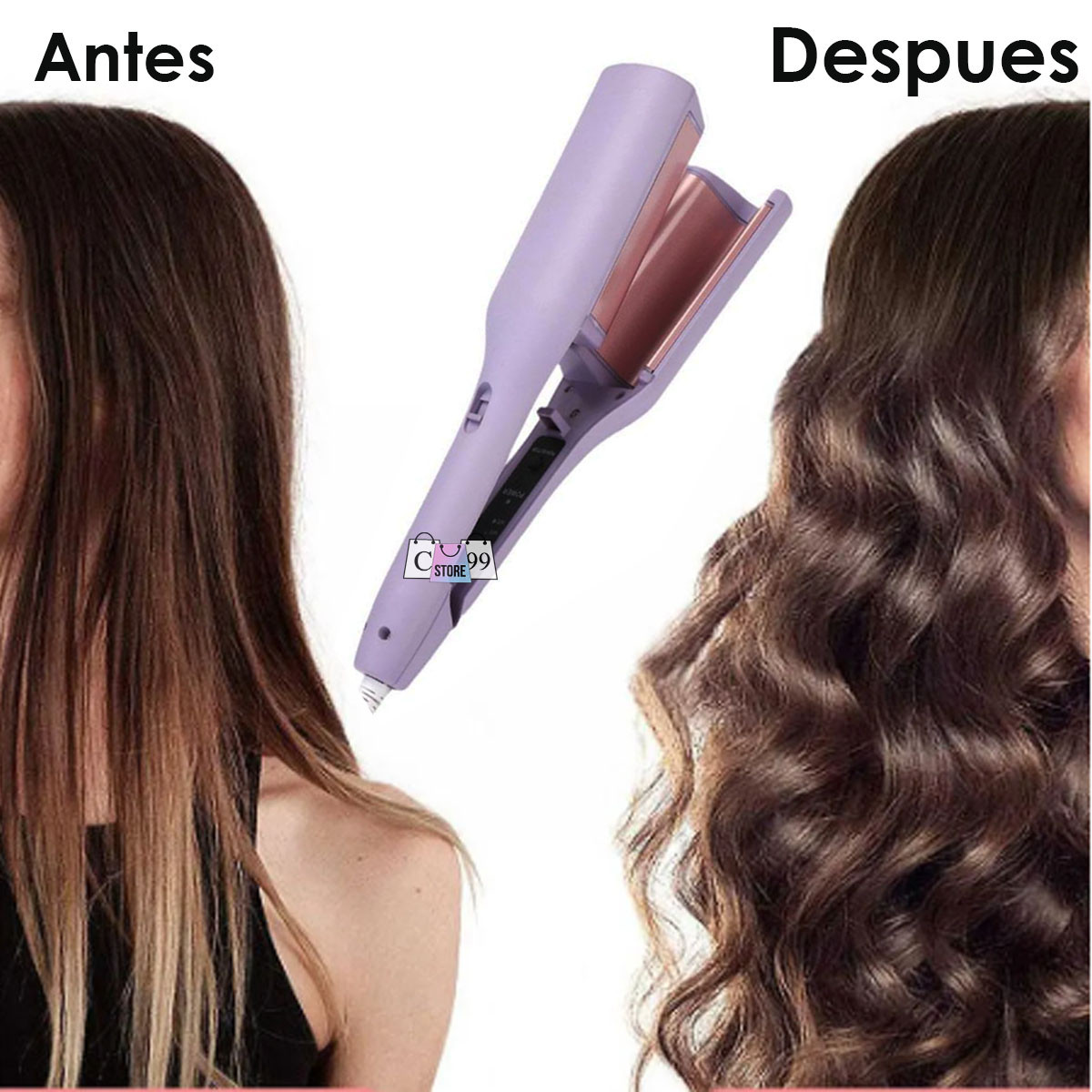 Encrespadora de onda gruesa cabello - Imagen 6